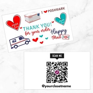 60 Thank You Cards QR Code